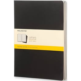 Σημειωματάριο Moleskine Cahier Journal Μαύρο Large (3 Τεμάχια)