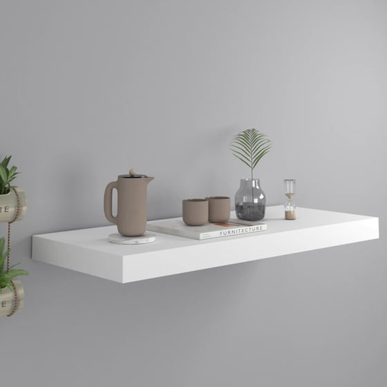 Ράφι Τοίχου VidaXL από MDF 60x23.5x3.8 cm - Λευκό image 1
