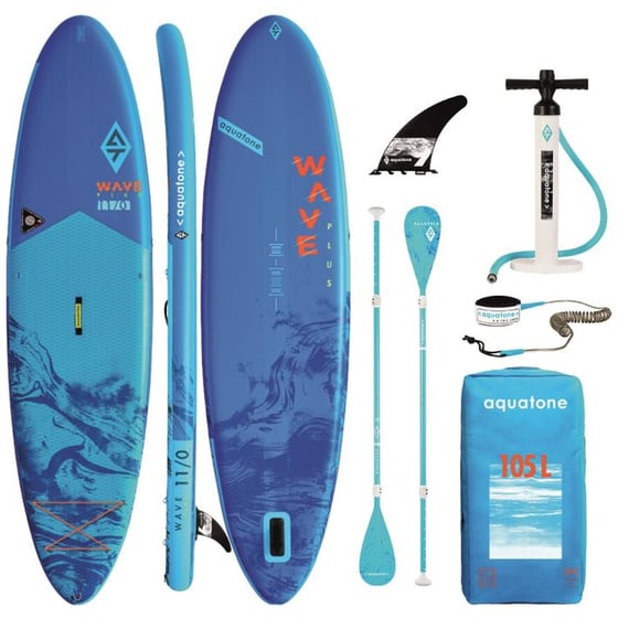 Φουσκωτή Σανίδα SUP Aquatone 335 x 81 - Μπλε image 0