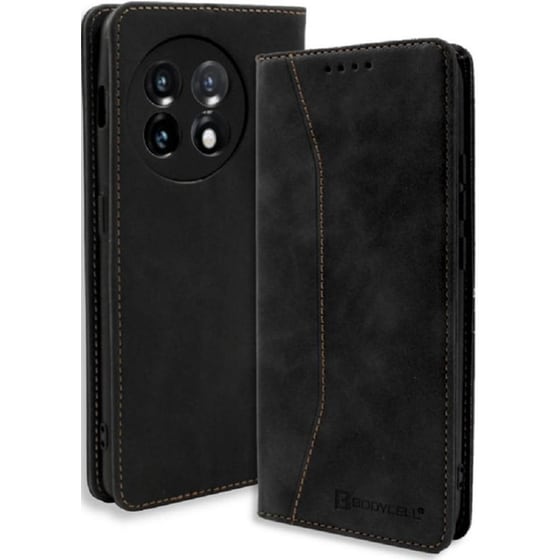Θήκη Oneplus 11 - Bodycell Wallet Case - Black image 0