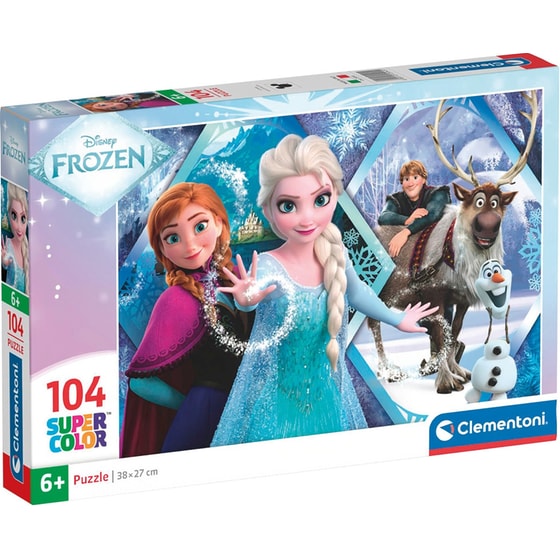 Παιδικό Παζλ Clementoni Super Color Disney Frozen (104 Κομμάτια) image 0