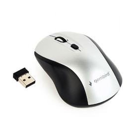 Gembird Wireless Optical Mouse Black Silver