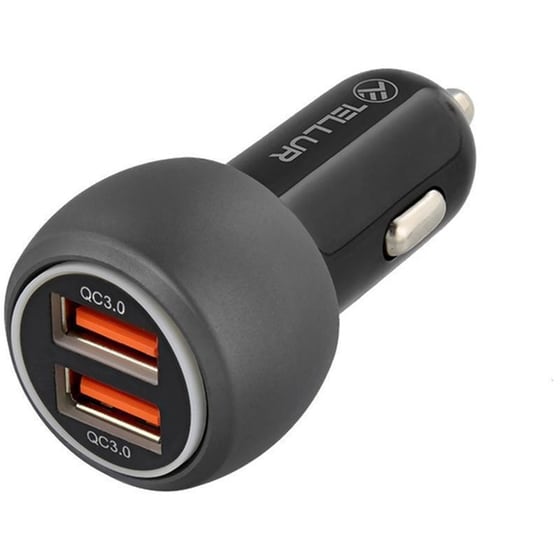 Tellur Dual Usb Car Charger With Quickcharge 3.0 / 6a Φορτιστής Αυτοκινήτου Δύο Υποδοχών 36w image 1