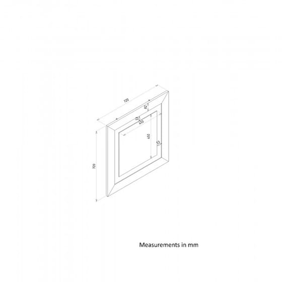 Διακοσμητικός Καθρέπτης 24Mall Procida Ξύλινο 72x72 cm - Καφέ image 4