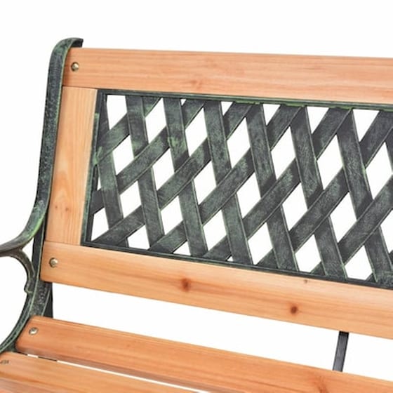Παγκάκι Κήπου VidaXL από Ξύλο 122x51x73 cm - Καφέ image 5