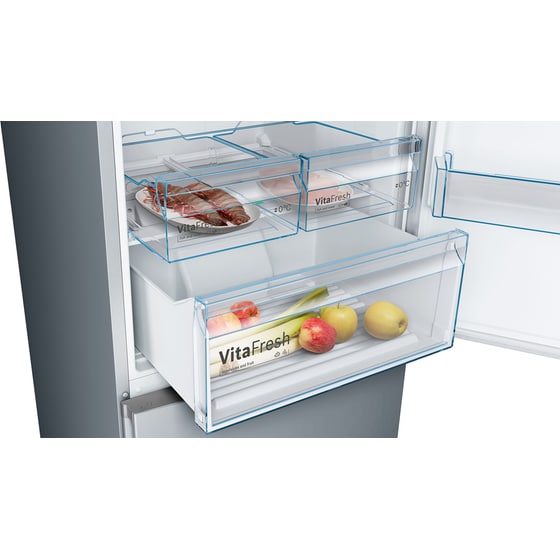 BOSCH KGN49XIEA Full No Frost 438 Lt Brushed Steel Antifinger Ψυγειοκαταψύκτης image 5