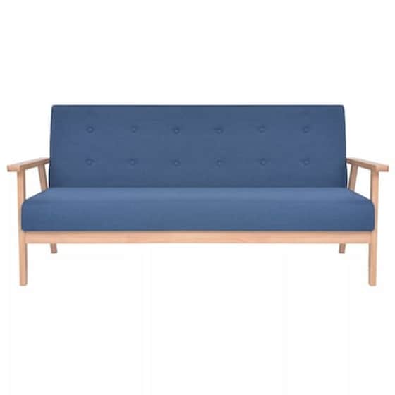 Τριθέσιος Καναπές Vidaxl 158x67cm - Μπλε image 3
