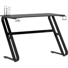 Γραφείο Gaming VidaXL με Πόδια σε Σχήμα ZZ 110x60x75 cm - Μαύρο