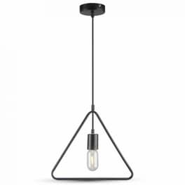 Φωτιστικό Οροφής Μονόφωτο Χατζηκοντίδης C10 Triang2 Μεταλλικό - Μαύρο