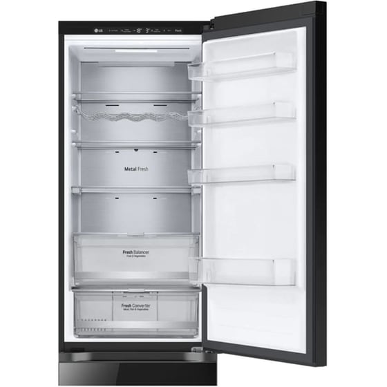 LG GBB72BM9DQ Total No Frost 387 Lt Μαύρο Ψυγειοκαταψύκτης image 8