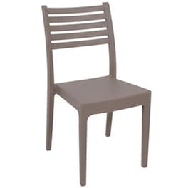 Καρέκλα Woodwell Πλαστική  Tortora C10984 46x52x86cm - Μπεζ