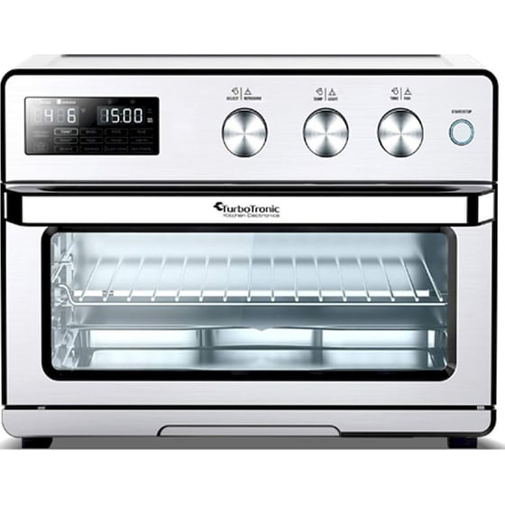 TURBOTRONIC TT-AF32DRD airchef Pro  32 Lt Ασημί Ηλεκτρικό Φουρνάκι image 1