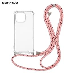 Θήκη Apple iPhone 14 Pro Max - Sonique Armor Clear - Rainbow Ροζ