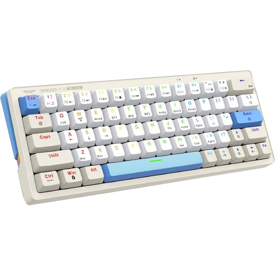 Armaggeddon GMK-100 Mech Gaming Μηχανικό Aσύρματο Πληκτρολόγιο TRI-MODE RGB - Winter (US) image 0