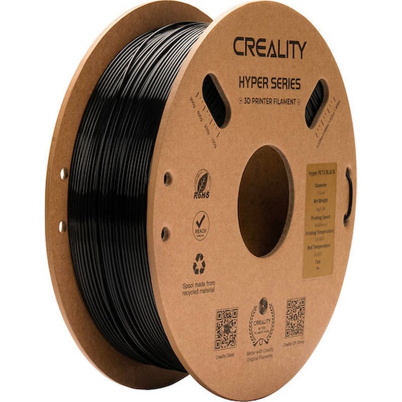 Creality Νήμα 3D Εκτυπωτή PETG 1kg 1.75mm - Μαύρο