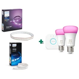 Σετ Philips Lightstrip Plus 2m, Plus Extension 1m & Hue Brigde & Hue E27 - RGBW