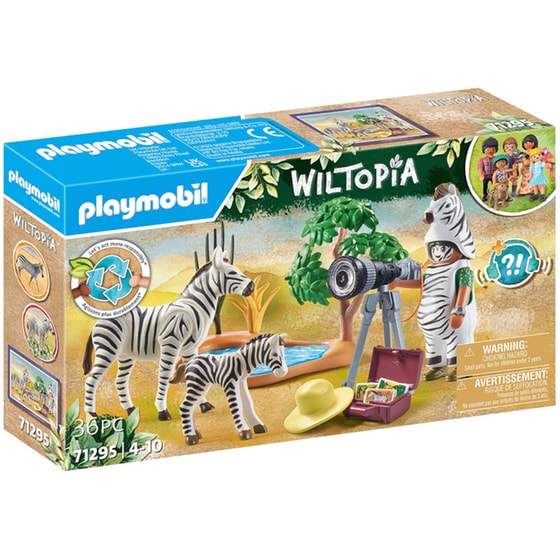 PLAYMOBIL® Wiltopia Φωτογραφίζοντας Τις Ζέβρες (71295) image 0