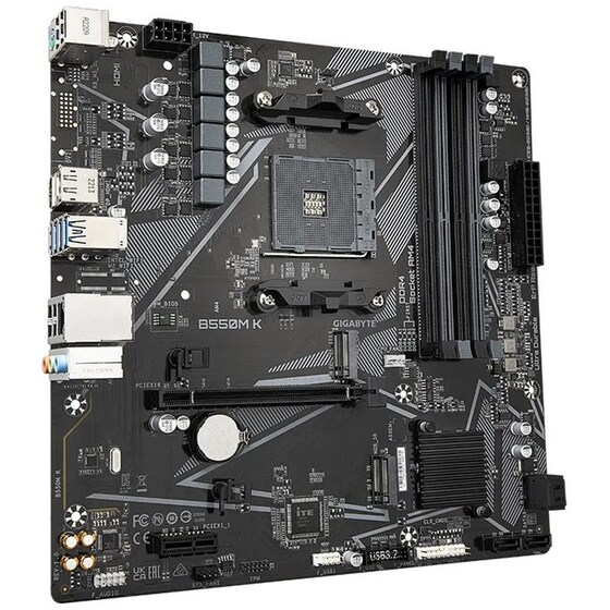 Gigabyte B550M K Micro ATX με AMD AM4 Socket (rev. 1.0) image 2