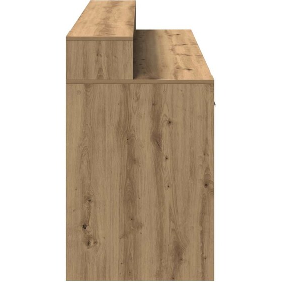 Γραφείο VidaXL με LED από Επεξεργασμένο Ξύλο 160x55x91 cm - Artisan Δρυς image 7