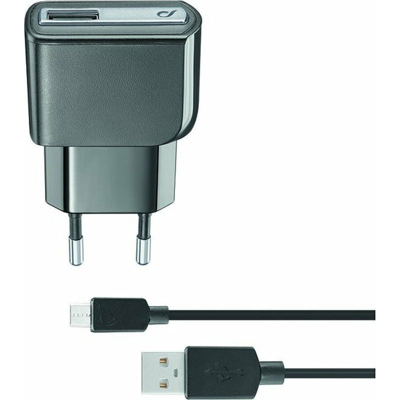 CELLULAR LINE Σετ Φόρτισης Cellular Line Usb 5W 1A with cable Usb to micro USB - Black