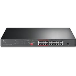 TP-LINK TL-SL1218P Gigabit Rackmount Switch Gigabit Ethernet (10/100 Mbps) 16-Port PoE+