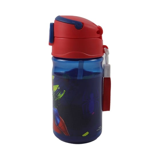 Παγούρι Gim Spiderman με Καλαμάκι 350 ml Μπλε image 2