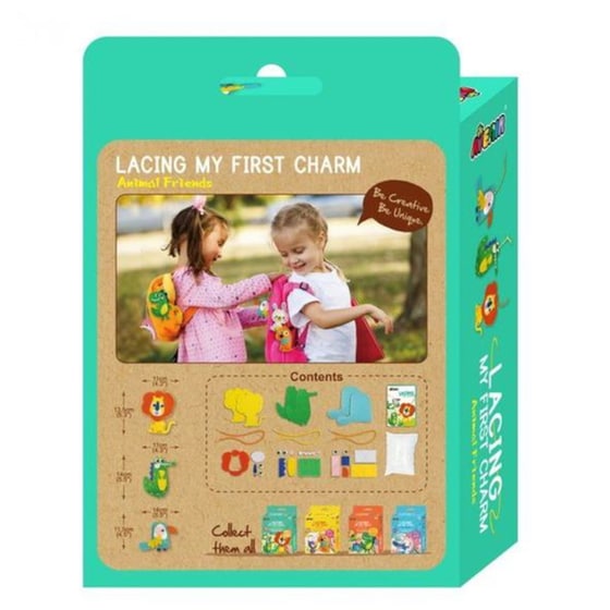 Παιδικό Σετ Ραπτικής Κούκλες Diy Avenir Lacing Animal Friends image 1