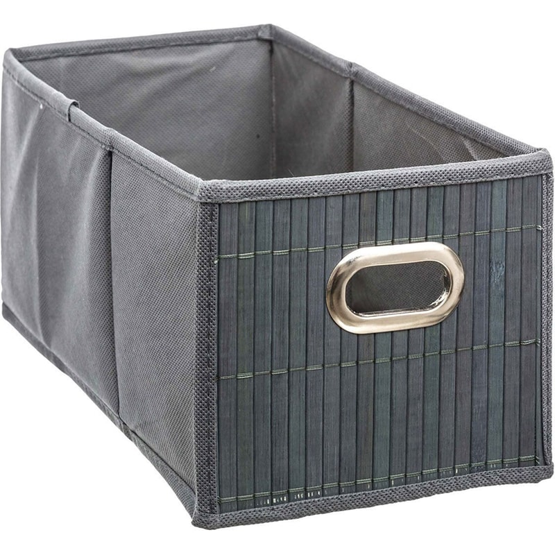 SPITISHOP Κουτί Αποθήκευσης F-V 155969b Bamboo 31x15cm - Γκρι