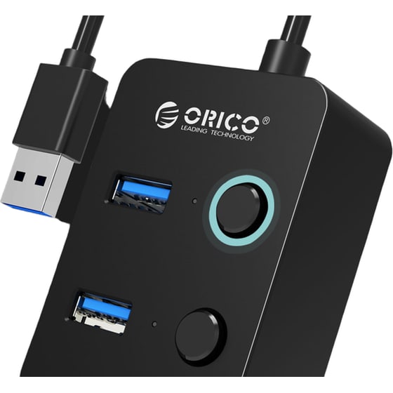 Orico W9PH4-U3-V1-BK-BP USB Hub 4-Port USB 3.0 συμβατό με USB-A image 1