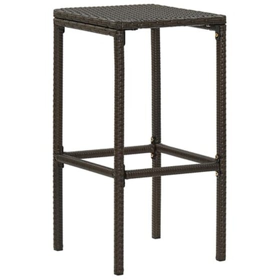 Vidaxl Σετ Επίπλων Μπαρ Κήπου 7 Τεμ. Καφέ Συνθετικό Ρατάν Με Μαξιλάρια image 4