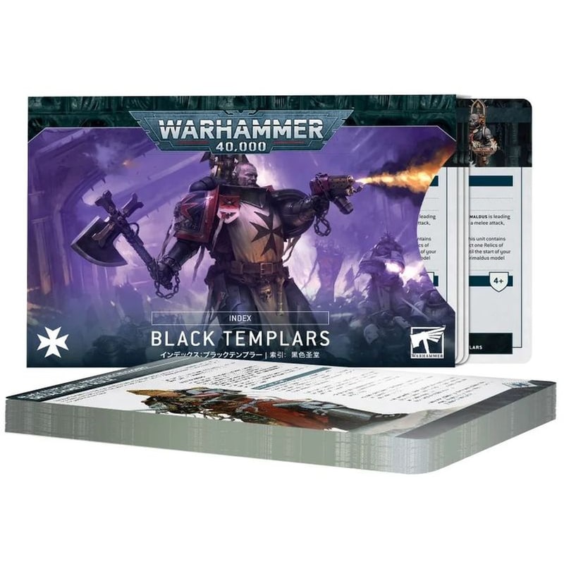GAMES WORKSHOP Index Cards: Black Templars Warhammer 40k GAMES WORKSHOP