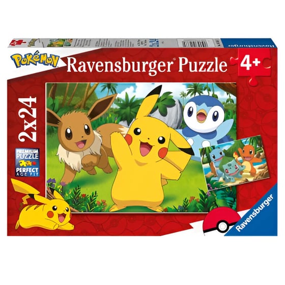 Παιδικό Παζλ Pokemon Ravensburger (2X24 Κομμάτια) image 0