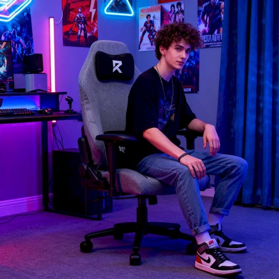 Καρέκλα Gaming Redragon C323 Υφασμάτινη Γκρι image 5