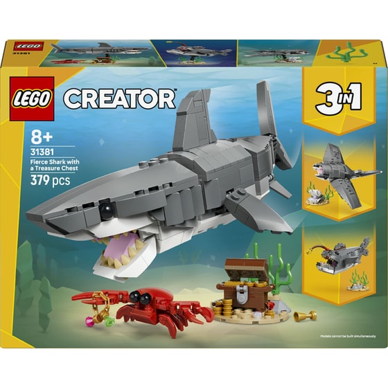 LEGO® Creator Άγριος Καρχαρίας με Σεντούκι Θησαυρού (31381) image 0