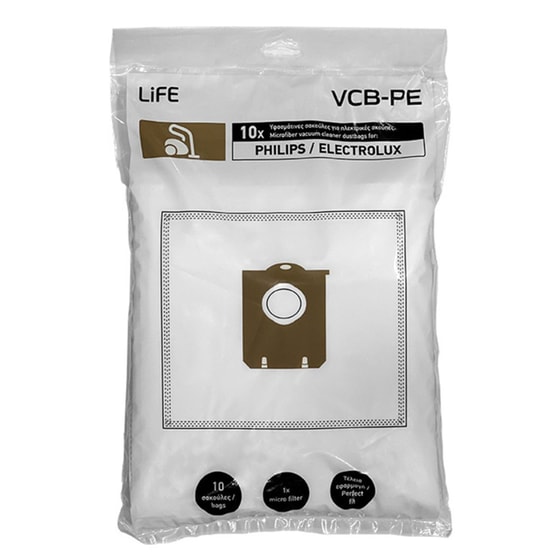LIFE VCB-PE 10 Τμχ Σακουλες Ηλεκτρικής Σκούπας image 0