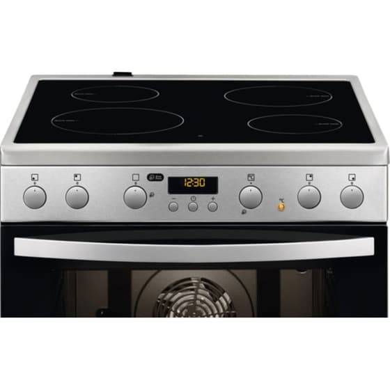ZANUSSI ZCV65320XA 73 Lt Inox Ηλεκτρική Κουζίνα Κεραμική image 2