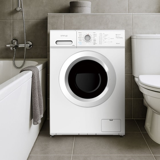 OMNYS WNM-6WH25BAS 6kg 1.000 Στροφές Λευκό Πλυντήριο Ρούχων image 6