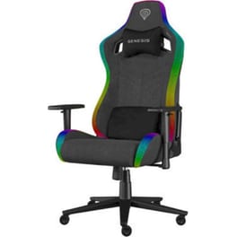 Καρέκλα Gaming Genesis Trit 660 RGB Υφασμάτινη - Μαύρη/ Γκρι