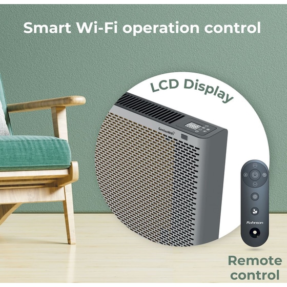 ROHNSON MICA R-083 Genius με Wi-Fi 2400 W Θερμοπομπός Δαπέδου/Επιτοίχιος Mica image 3