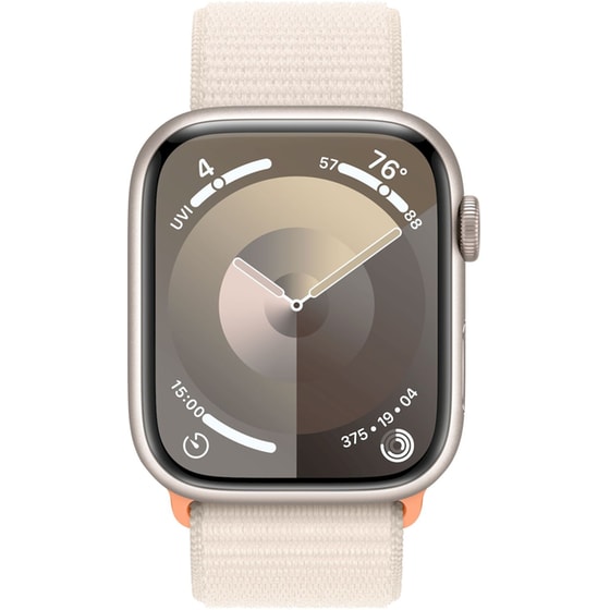 Apple Watch Series 9 Aluminium Starlight GPS 45mm - Starlight Sport Loop image 2