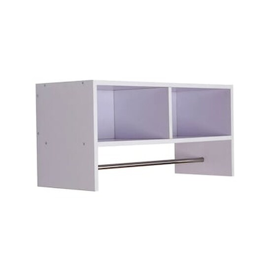 Ξύλινο Ράφι Τοίχου Με 1 Ράγα 72 X 29 X 35 Cm Homcom 831-048wt image 0
