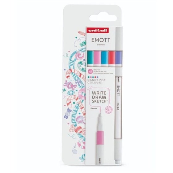 Μαρκαδόρος Σχεδίου Uni Candy Pop Emott 0.4mm (5 Τεμάχια) image 0