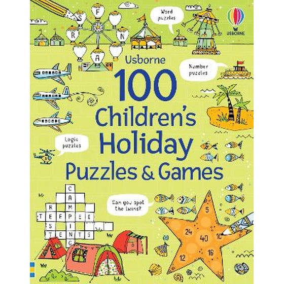 100 Children's Puzzles and Games: Holiday image 0