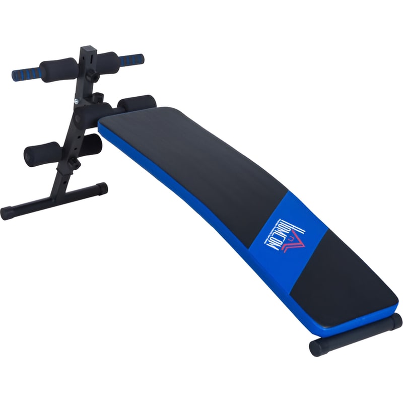 Επικλινής Πάγκος Γυμναστικής HomCom 144x47cm – Μαύρος/Μπλε