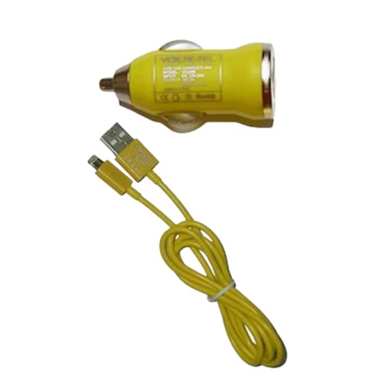 Φορτιστής Αυτοκινήτου Volte-Tel Lightning - Κίτρινο image 0