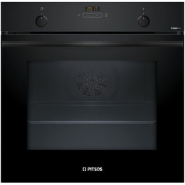 PITSOS PH33M41B4 71 Lt Μαύρο Εντοιχιζόμενος Φούρνος Άνω Πάγκου