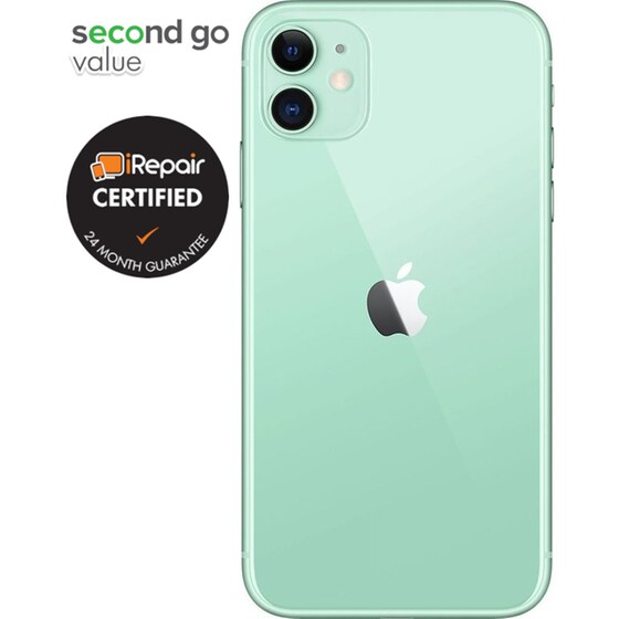 Μεταχειρισμένο Apple iPhone 11 64GB Green second go value Certified by iRepair image 3