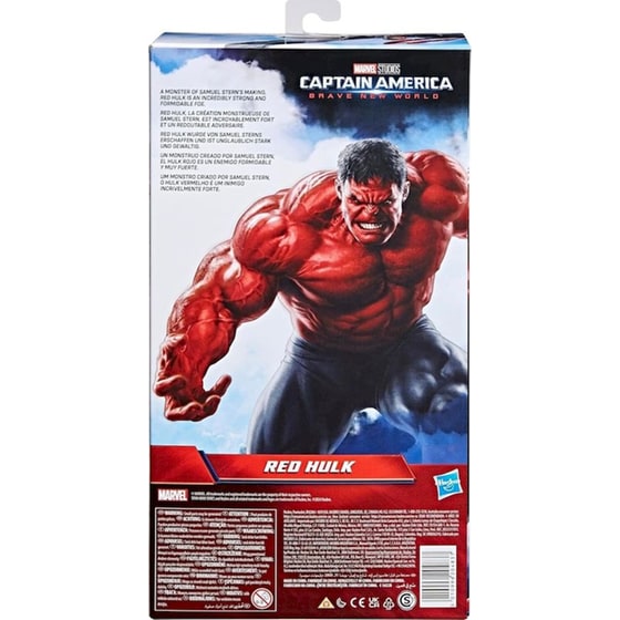 Hasbro Φιγούρα Marvel Avengers Captain America Brave New World Titan Hero Series Deluxe Red Hulk (F9299) image 4