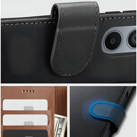 Θήκη Motorola Moto E13 - Tech-Protect Wallet - Μαύρο image 3