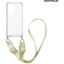 Θήκη Xiaomi Redmi Note 10s - Sonique Armor Clear Με Κορδόνι - Κίτρινο